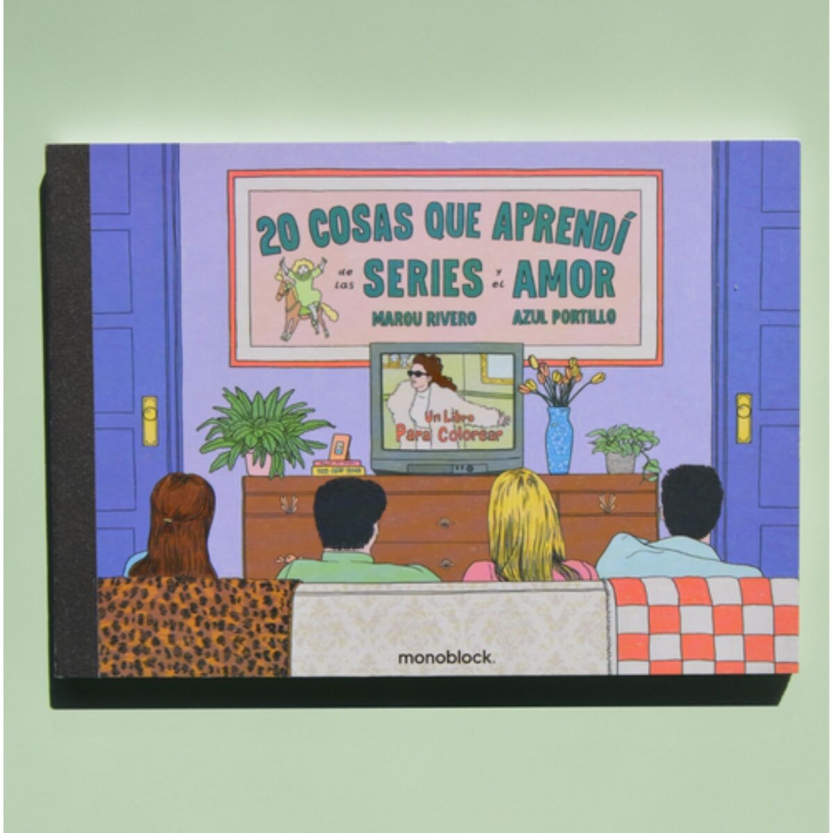 Block de 20 Postales para colorear Series de Amor 