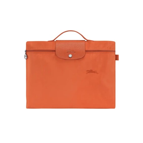 Longchamp -Maletín Le pliage Green,plegable de nylon Naranja