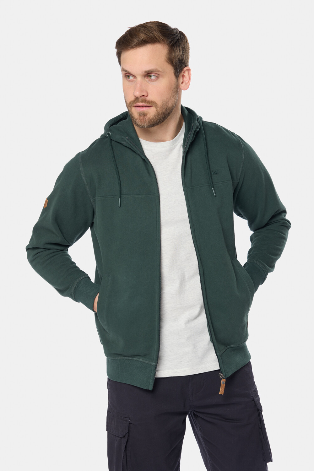 CANGURO CON CIERRE Y CAPUCHA Verde