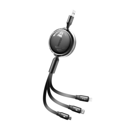 Cable 3 en 1 negro
