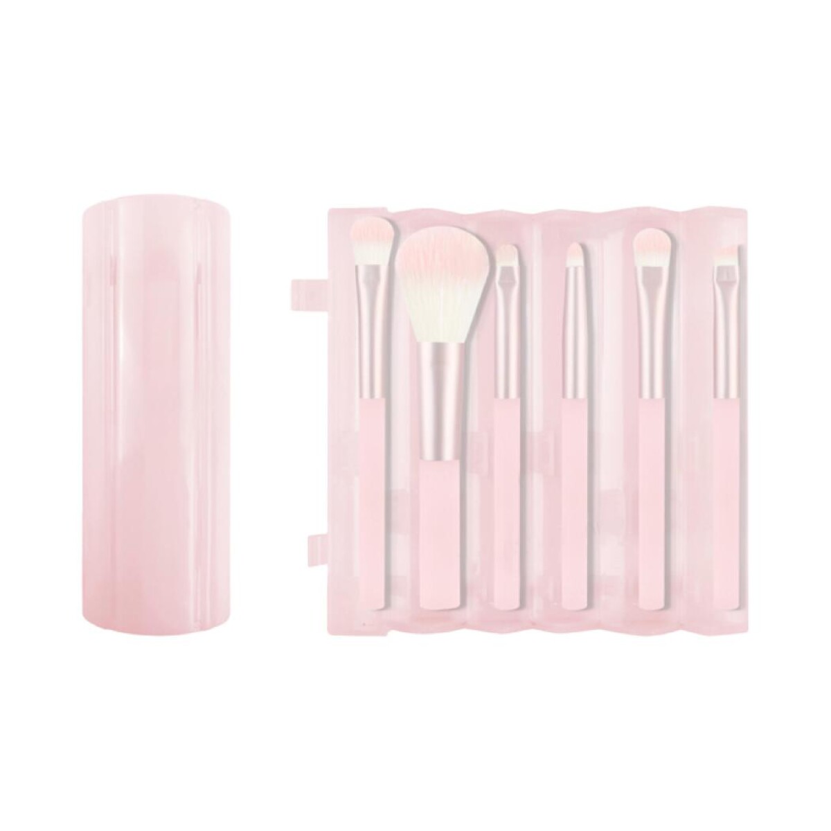 Set brochas de maquillaje - rosa 