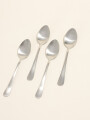 Cuchara Olivo Set 4 Un. Plateado Color Unico