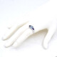 Anillo En Oro 18K Blanco, Amatistas Y Topacio Anillo En Oro 18K Blanco, Amatistas Y Topacio