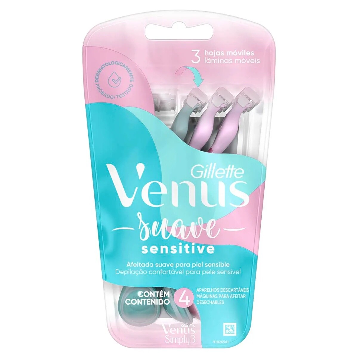 Venus Simply Mujer X 4 Sensitive 