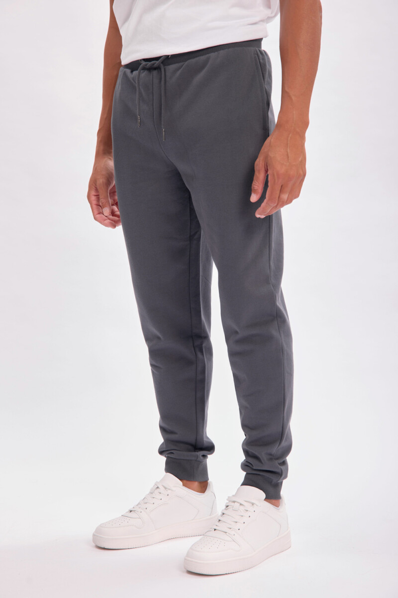 Pantalón deportivo jogger Basico Gris Oscuro