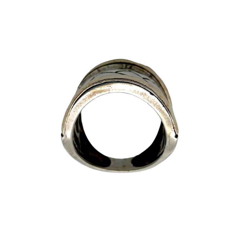 Anillo Labrado-Plata y Oro-Sin Piedra-AN5047 sinpiedra