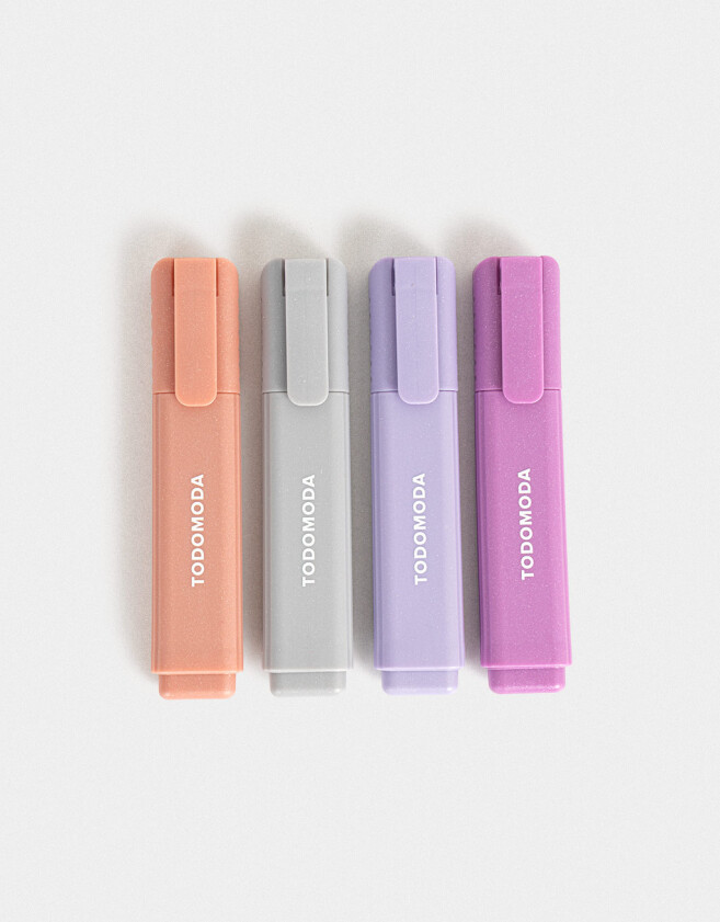 Resaltadores Set Chico Set De Resaltadores Con Glitter - Combinacion Multicolor