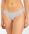 Bikini flower stripe Gris