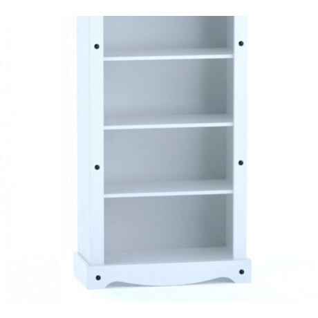 Biblioteca 5 Estantes Blanco Blanco