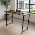 Escritorio mdf y metal 1,20m Marrón