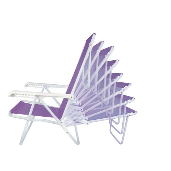 SILLA RECLINABLE 8 POSICIONES ACERO SANNET LILA LILA