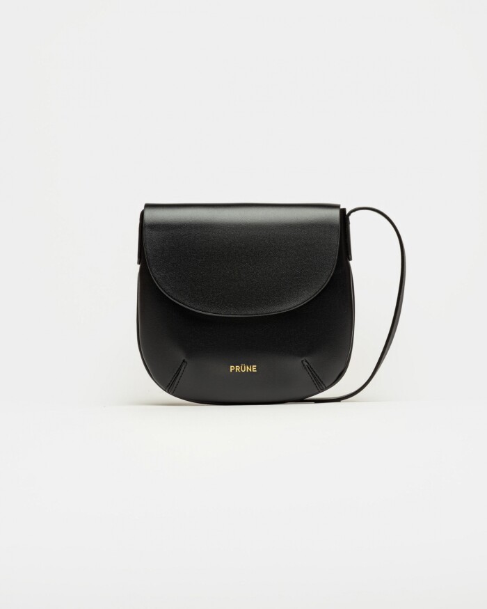 Mini Bag Mod en efecto cuero liso Negro