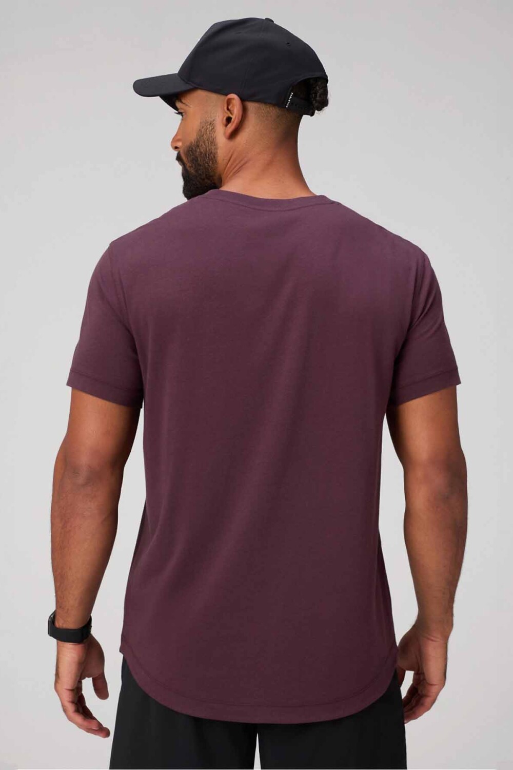 Polo Manga Corta The 24-7 Tee Curved Hem Hombre Oxblood