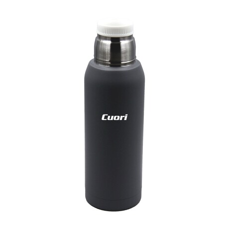 Termo 1Lt Acero Inox Térmico Recubierto c/ Tapa Cuori Ícaro Negro