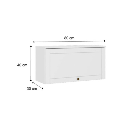 Aereo Americana 80 cm 1 Puerta Basculante Blanco