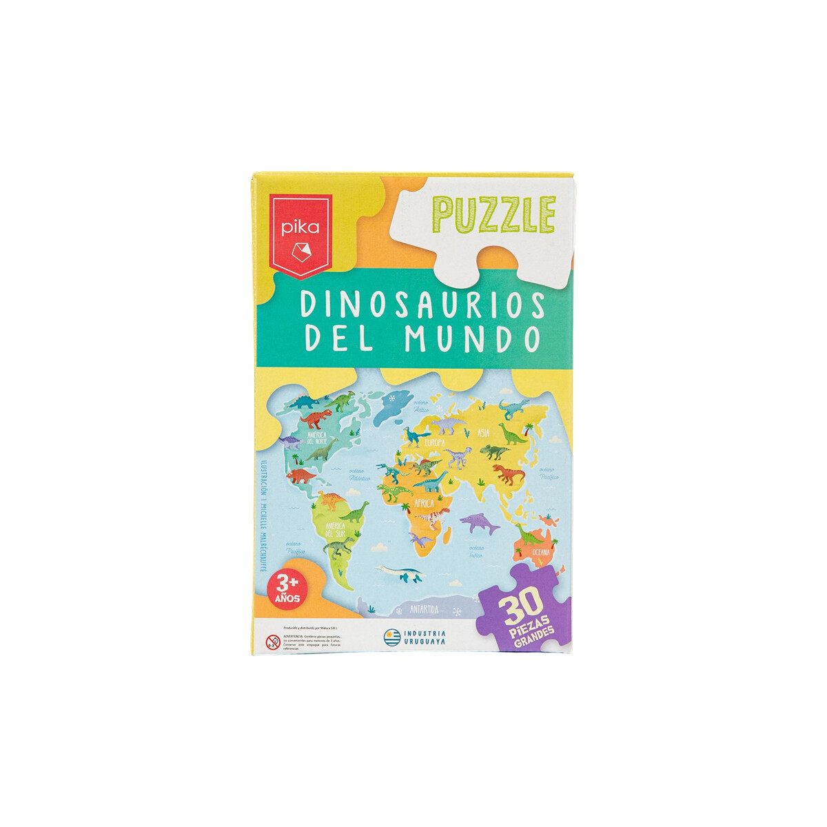 Puzzle Dinosaurios del mundo 