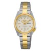 Reloj Seiko 5 Sports SRE004K1 automático con correa de acero combinado Dorado