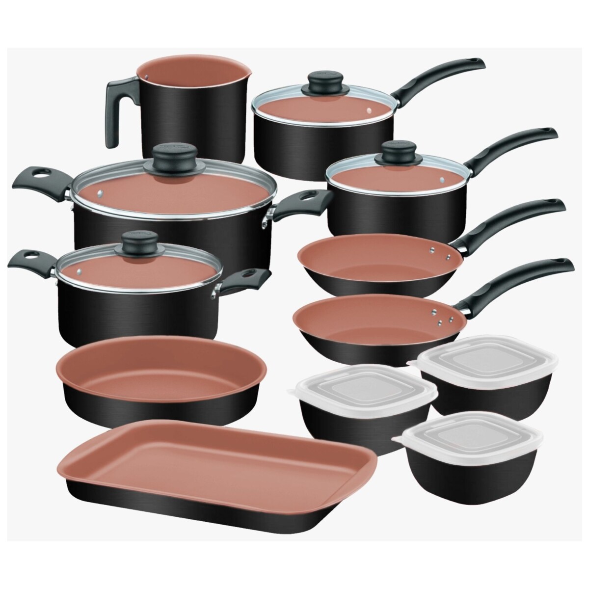Ollas Tramontina TurIm 12P 27899/496 Negro 