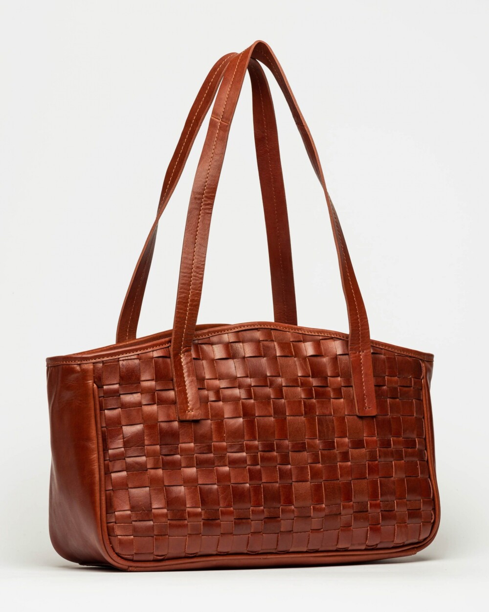 Bolso The Knit Bag en cuero vacuno Cuoio