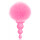 Plug Anal Cotton Tails Cola de Conejo con Cuentas Rosa