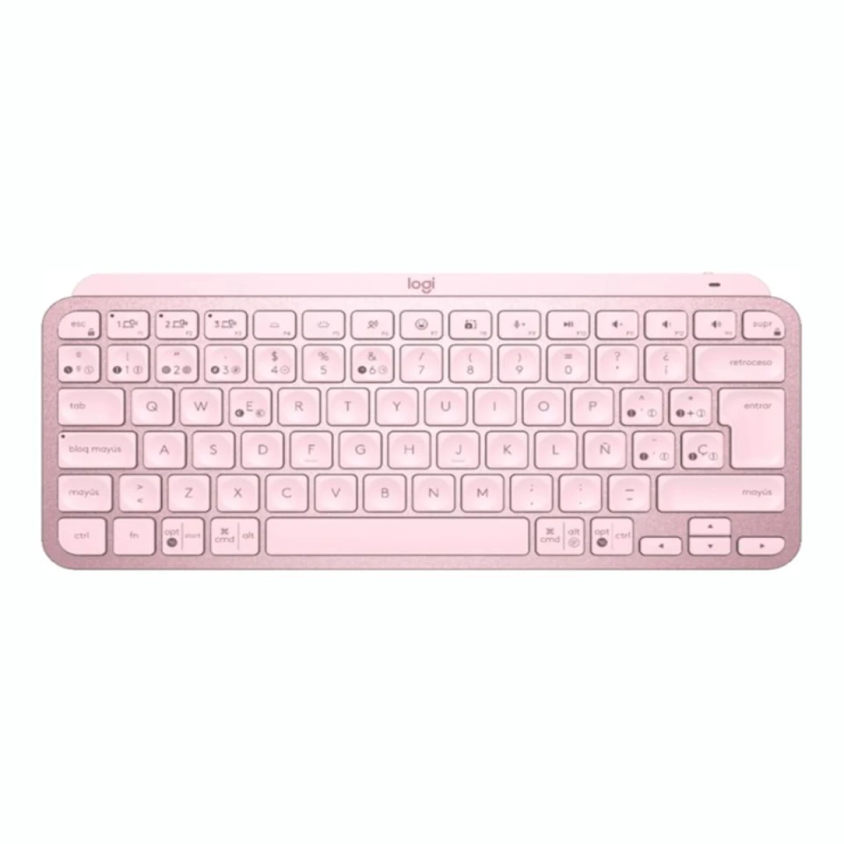 Teclado Inalámbrico LOGITECH MX Keys Mini BT Sensor De Luz - Pink 
