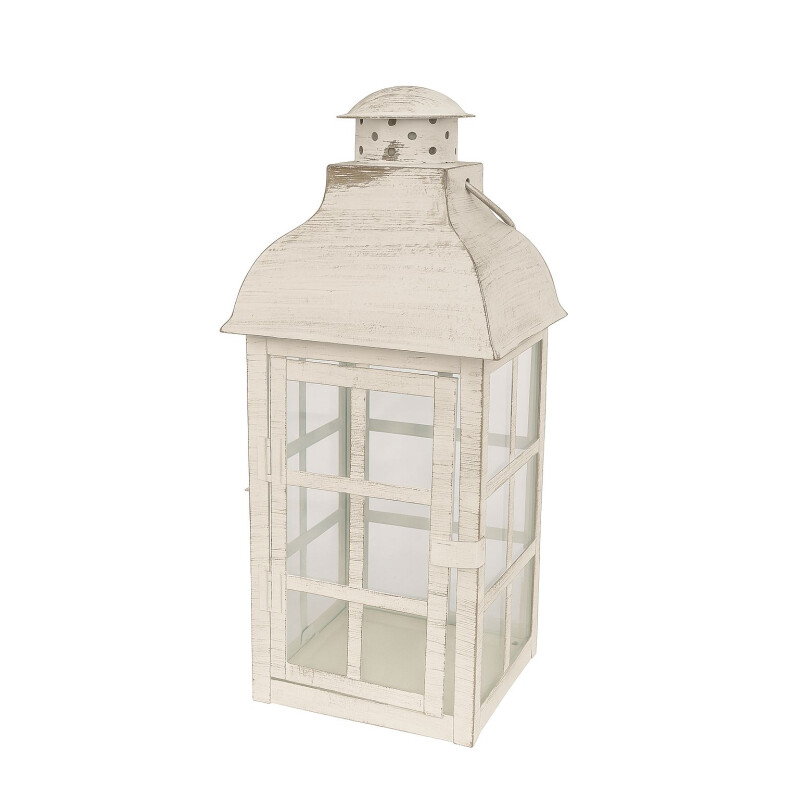 Farol en Metal Platinado Chico Farol en Metal Platinado Chico