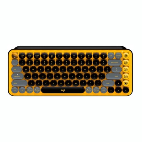 Teclado Mecánico Inalámbrico LOGITECH Pop Keys BT - Black Yellow Teclado Mecánico Inalámbrico LOGITECH Pop Keys BT - Black Yellow
