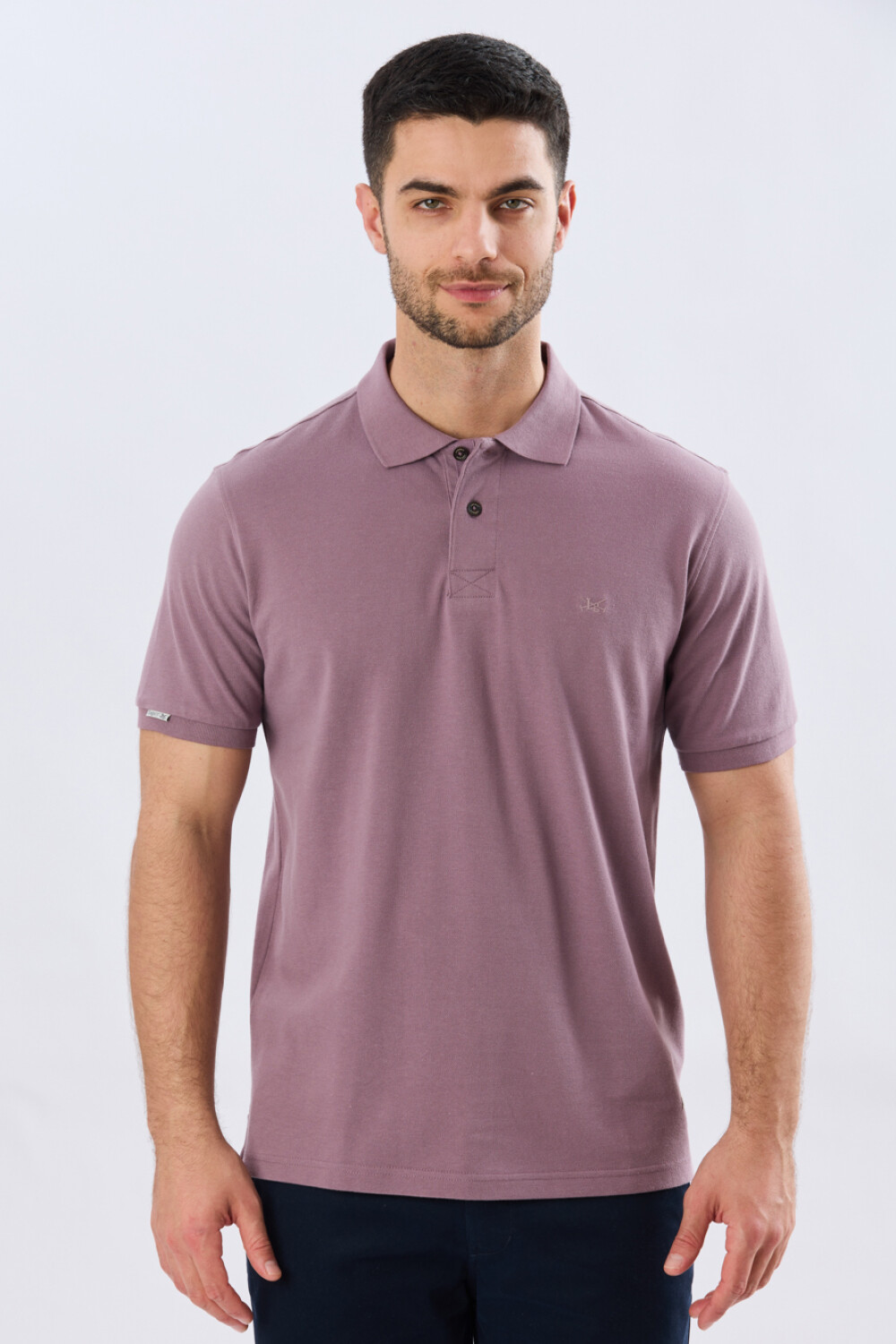 REMERA POLO LISA PIQUÉ Uva