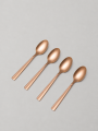 Cuchara Para Café Asher Set 4 Un. Rose Gold Color Unico
