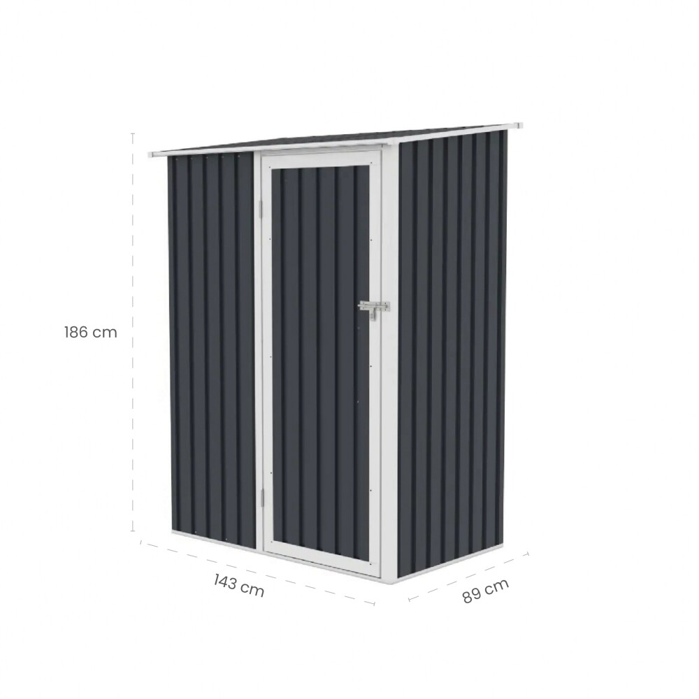 Galpón prefabricado Reforzado 1 Puerta JOY A Gris