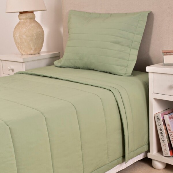 Edredón 200 Hilos Col. Basic Verde Twin