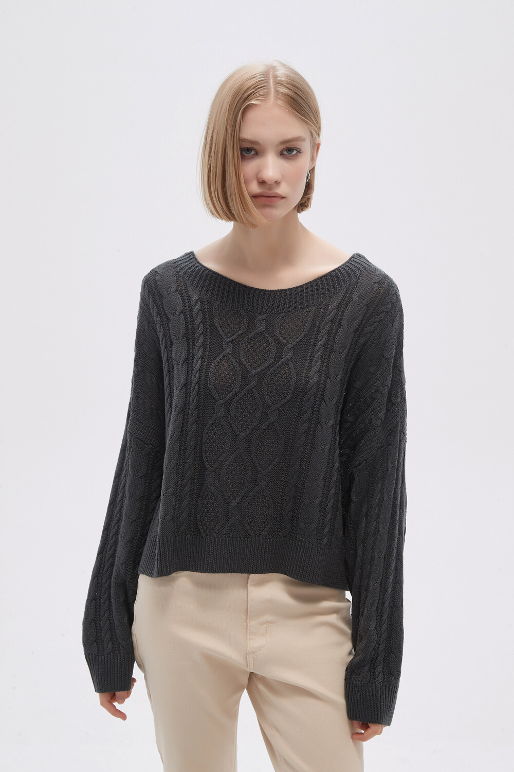 Sweater Viento Gris Topo