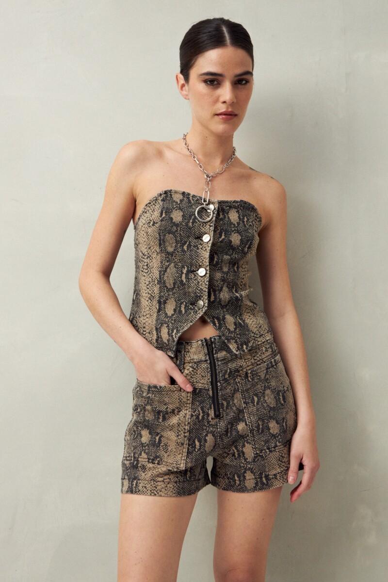 SHORT MORRIS Animal Print