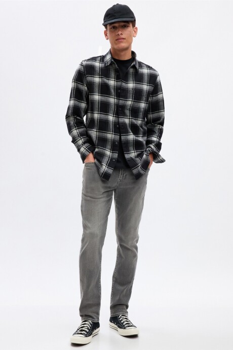 Jean Slim Soft Hombre Grey Wash