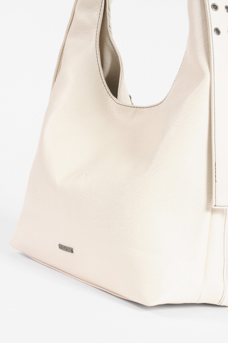 Cartera soft ojalillos crudo