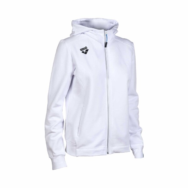 Campera Canguro Con Capucha Deportivo Para Mujer Arena Women's Team Hooded Jacket Panel Blanco