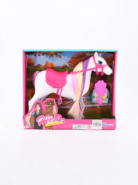 CABALLO CON ACCESORIOS ROSADO