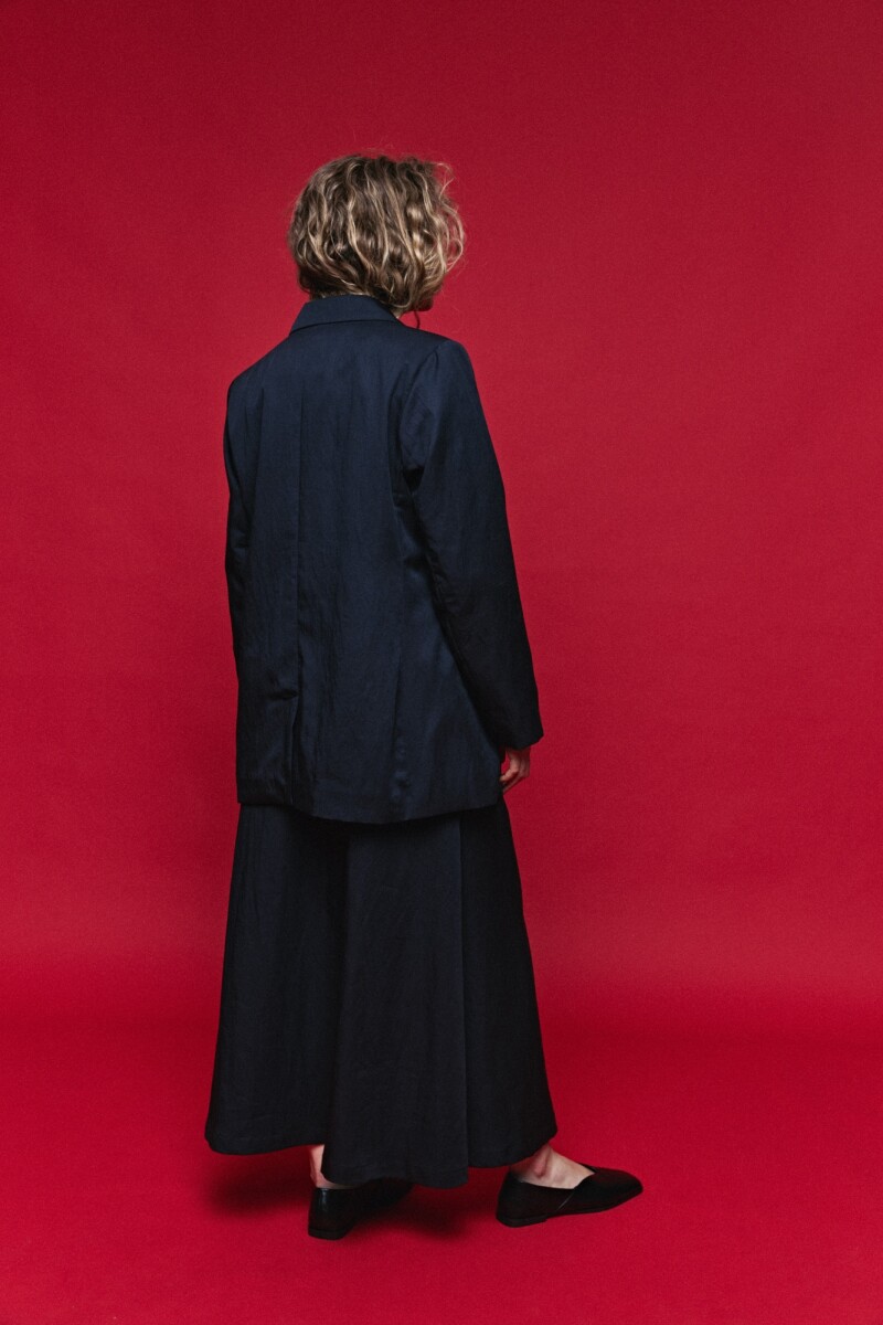 BLAZER LISSE MARINO Azul Marino