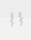 Aros Colgantes Cortos Strass Aros Colgantes Con Cubic - Dorado
