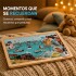 Puzzle de Madera Top Bright Ciudad 100 Piezas con Base CELESTE