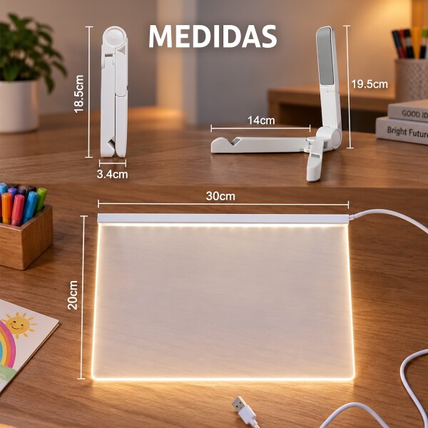 Pizarra Led Magica Para Dibujar Con Luz Infantil Montessori IMBACK Pizarra Led Magica Para Dibujar Con Luz Infantil Montessori IMBACK