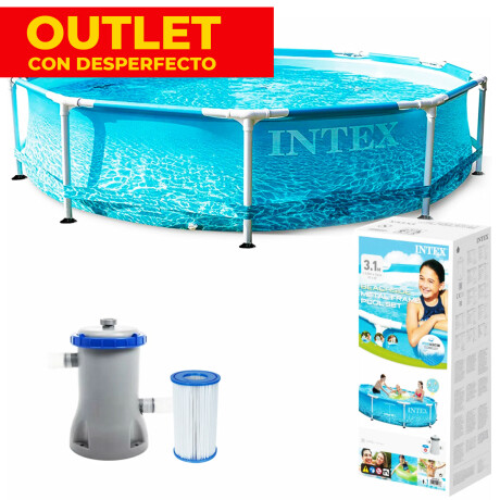 Piscina Intex Estructural Estampada 4485 L 305x76 - OUTLET Piscina Intex Estructural Estampada 4485 L 305x76 - OUTLET