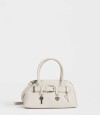Cartera Mini Bowling Blanco Crudo