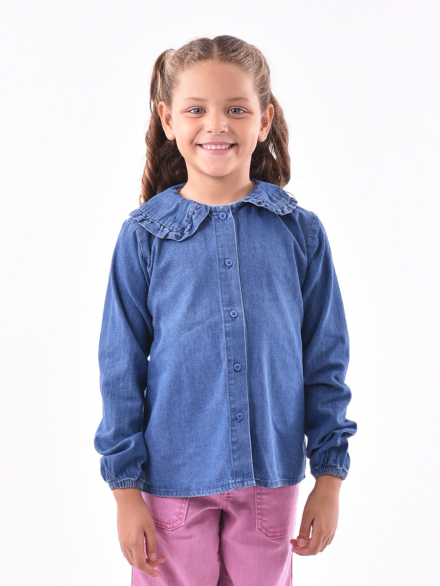 CAMISA JOSEFINA - AZUL OSCURO 