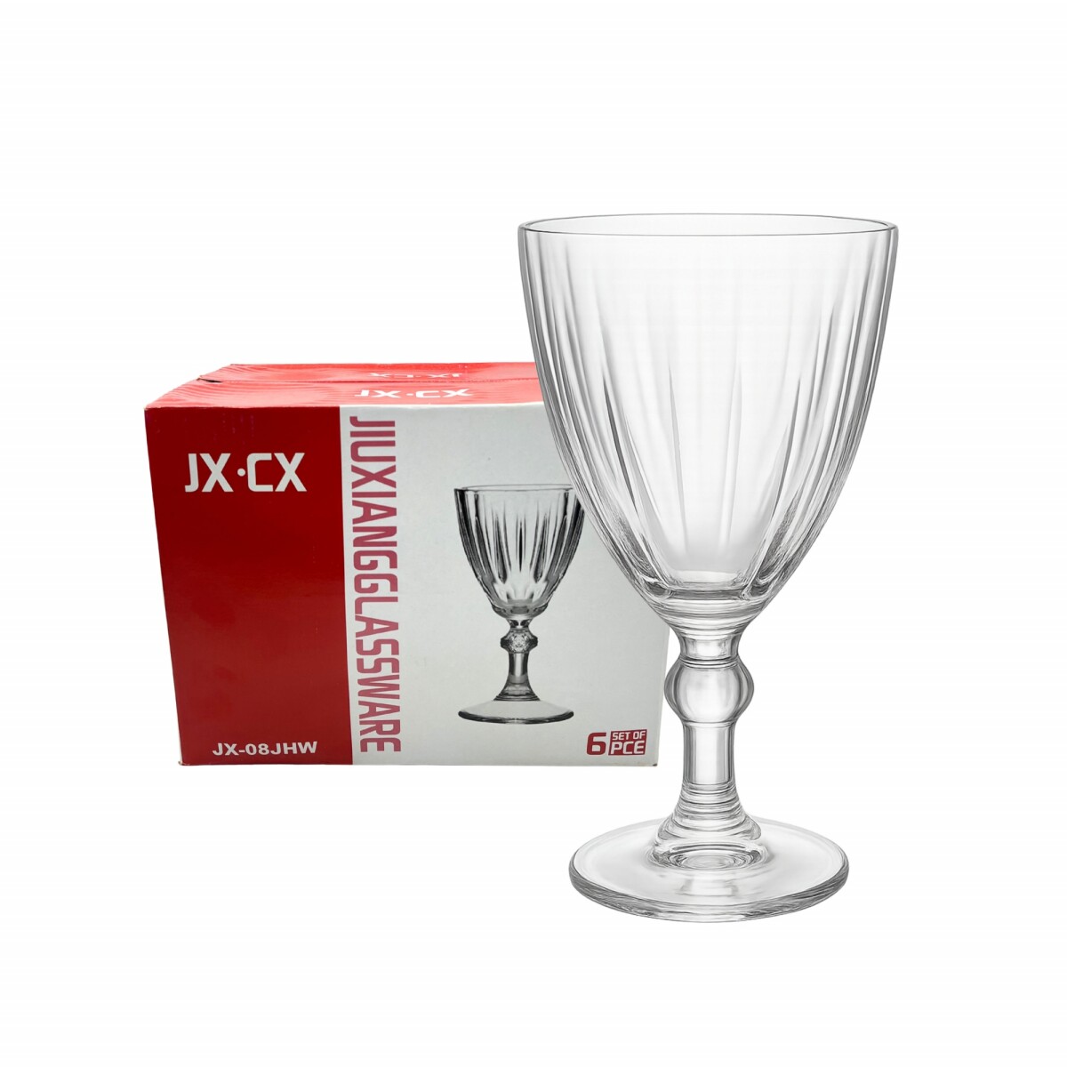 COPA DE VIDRIO JX-CX SET x6 
