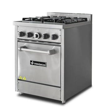 Cocina profesional a gas 4 hornallas en acero inox Cocina profesional a gas 4 hornallas en acero inox