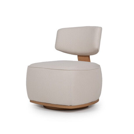 Butaca Orbit - Giratoria - Tela Rústica Trama beige (9E)