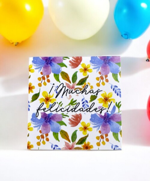 Tarjeta felicidades 10x10 DISEÑO 1