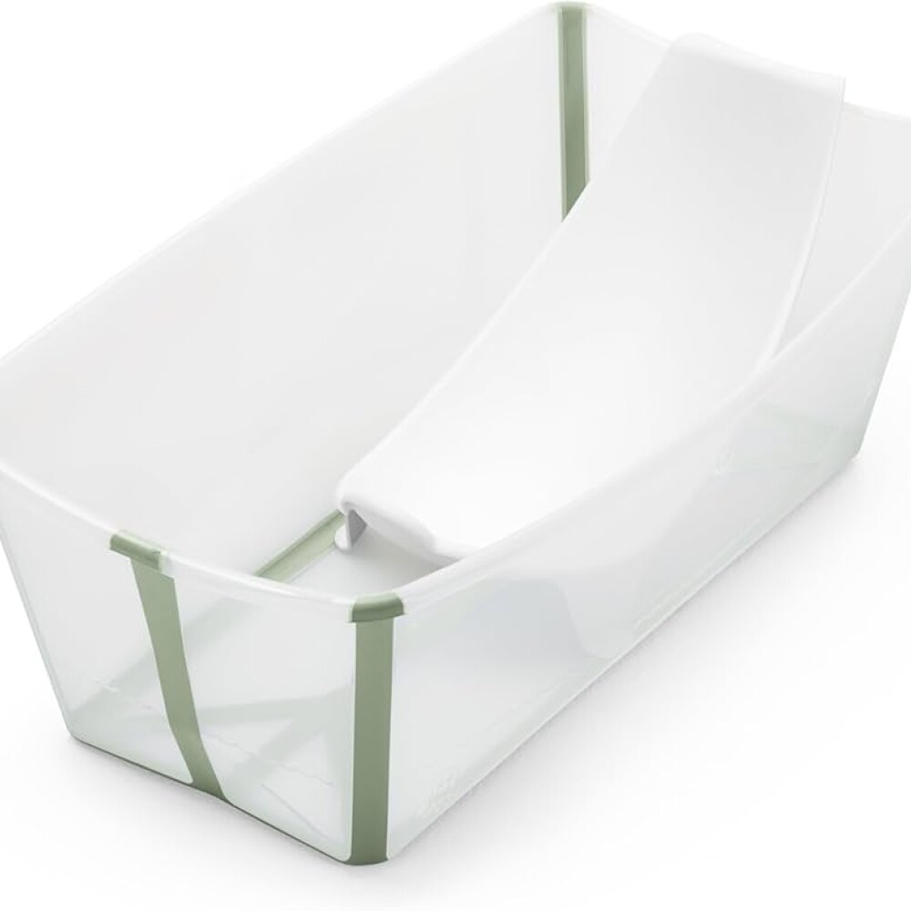 Baño Stokke flexibath set c reposera transparente verde