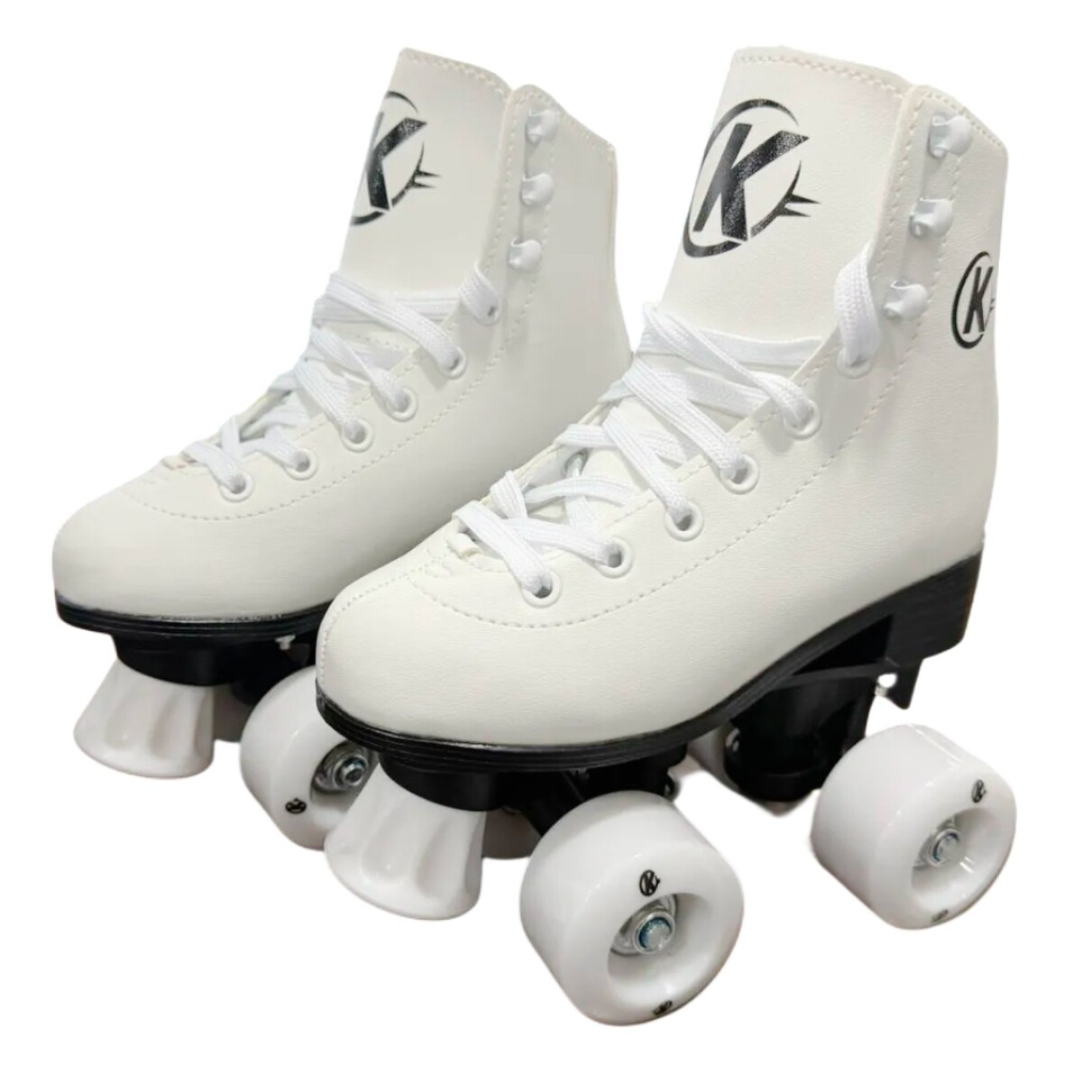 Patines Artísticos K PW-172 4 Ruedas - BLANCO-NEGRO 